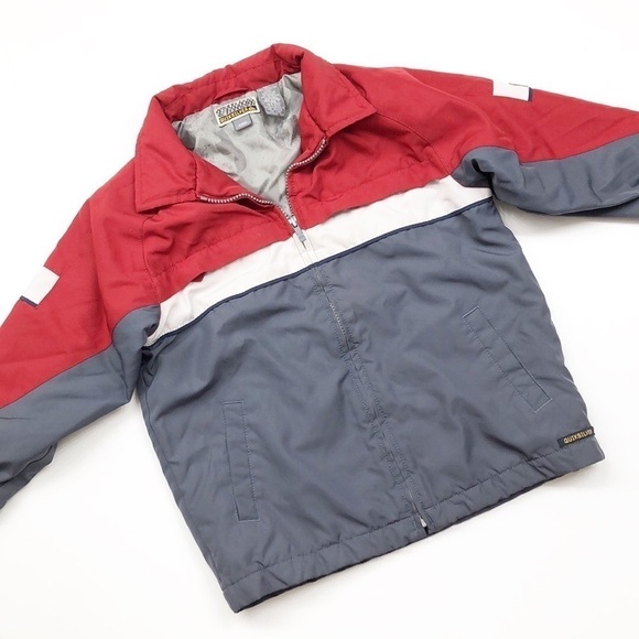 Quiksilver color block zip up kids jacket - Picture 1 of 5
